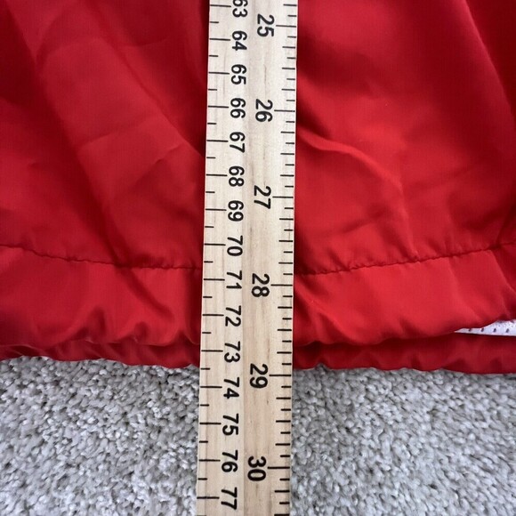 Divided Hooded Mens Red Blue Windbreaker Medium Long Sleeve Zip pullover Pocket - Picture 7 of 7